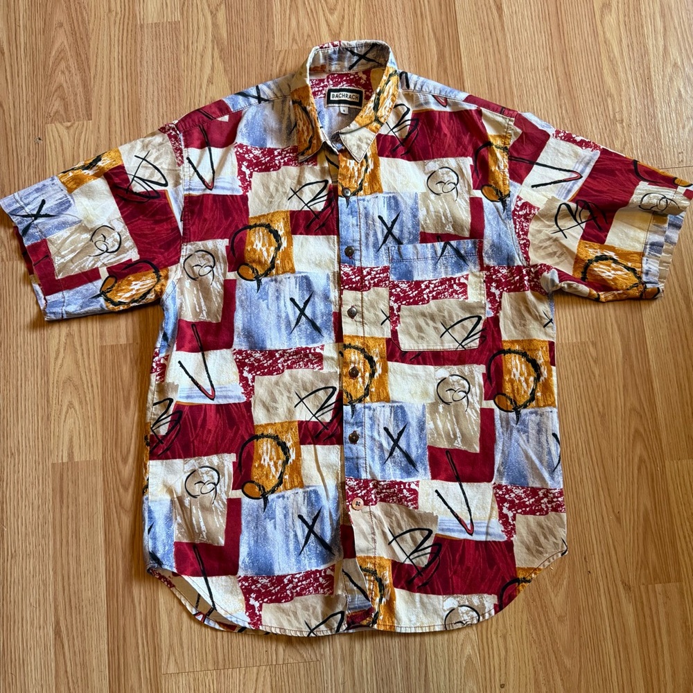 Bachrach Multicolor Geometric Men's Shirt